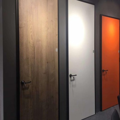 Bailing wood PVC film coated new design wooden doors for apartment project