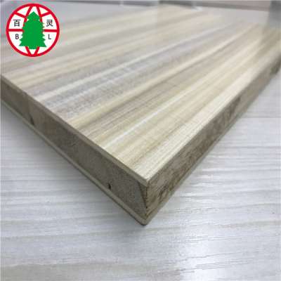 3D embossed melamine paper laminated block board through hot press